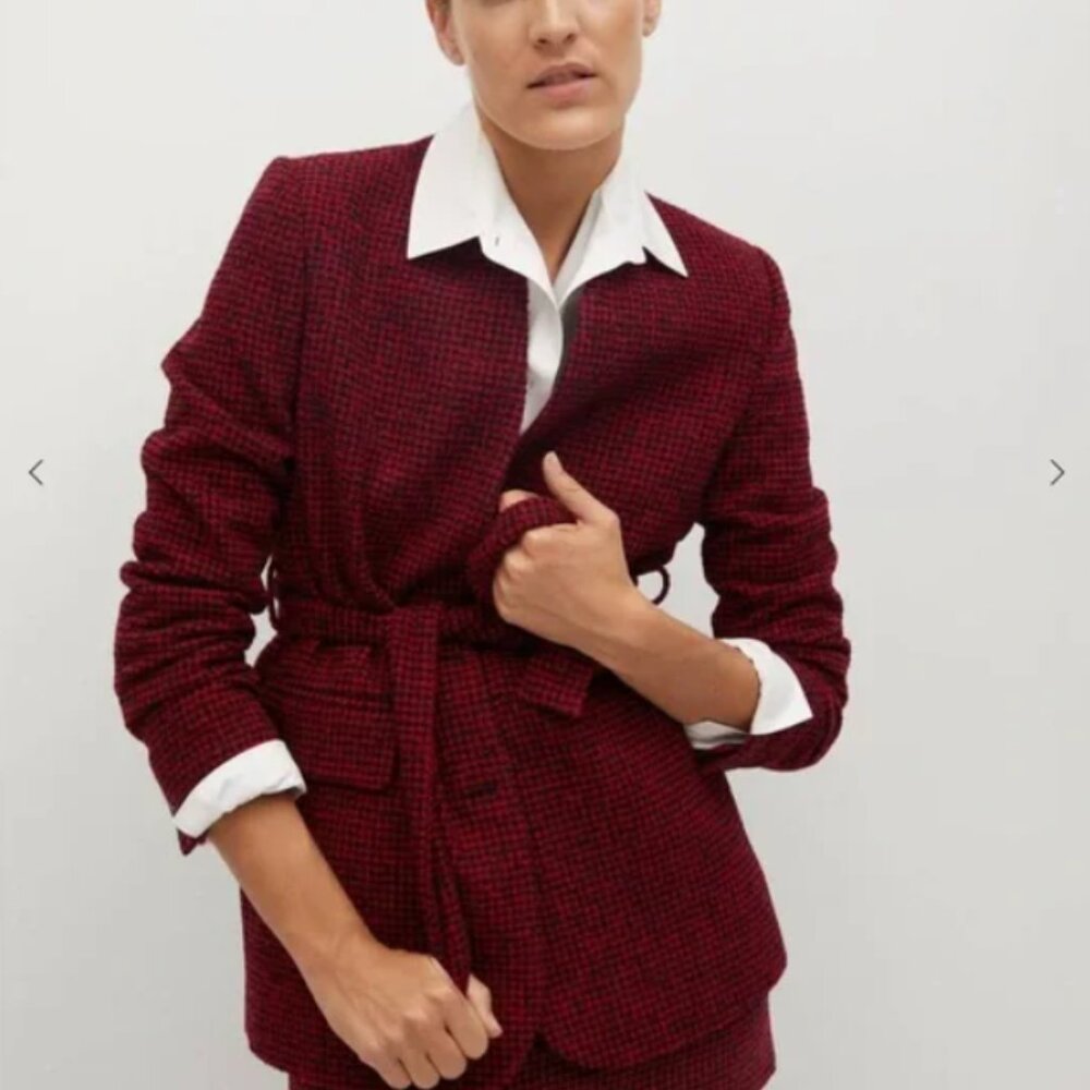Mango Houndstooth Jacket - image 1